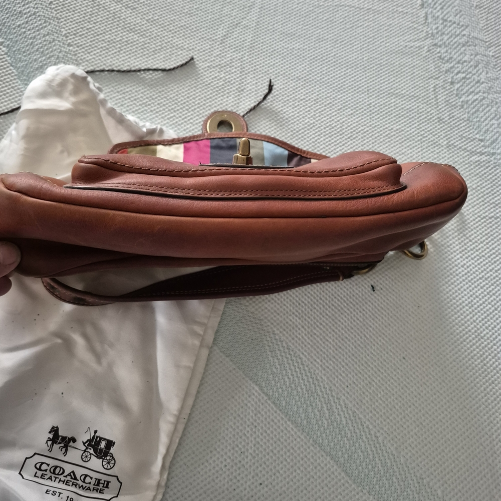 Coach Legacy 65th Anniversary Brown Whiskey Vachetta Leather Shoulder Bag - Picture 4 of 7